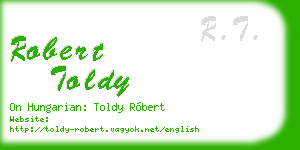 robert toldy business card