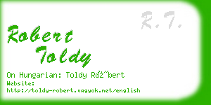 robert toldy business card